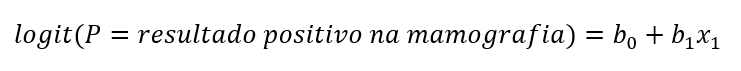 regressão logística na parametrização logit. 