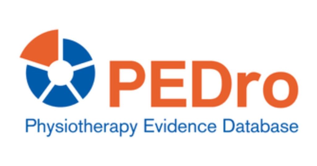 logo da Physiotherapy Evidence Database. 