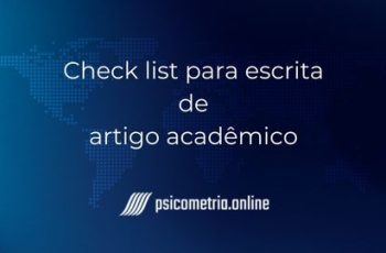 Breve check list para escrita de artigo acadêmico