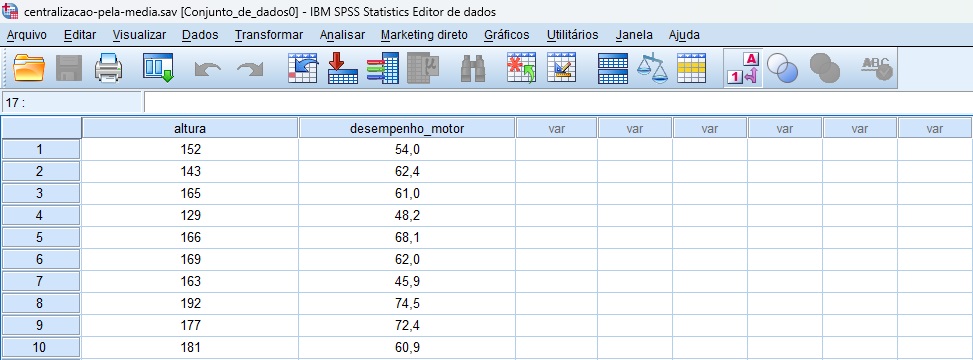 banco de dados para tutorial de centralização.