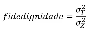 representação conceitual da fidedignidade.