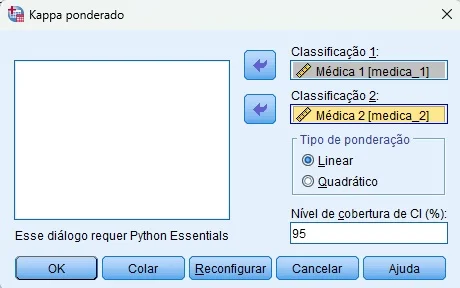 personalizando a análise no SPSS.