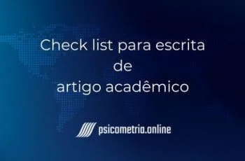 Breve check list para escrita de artigo acadêmico